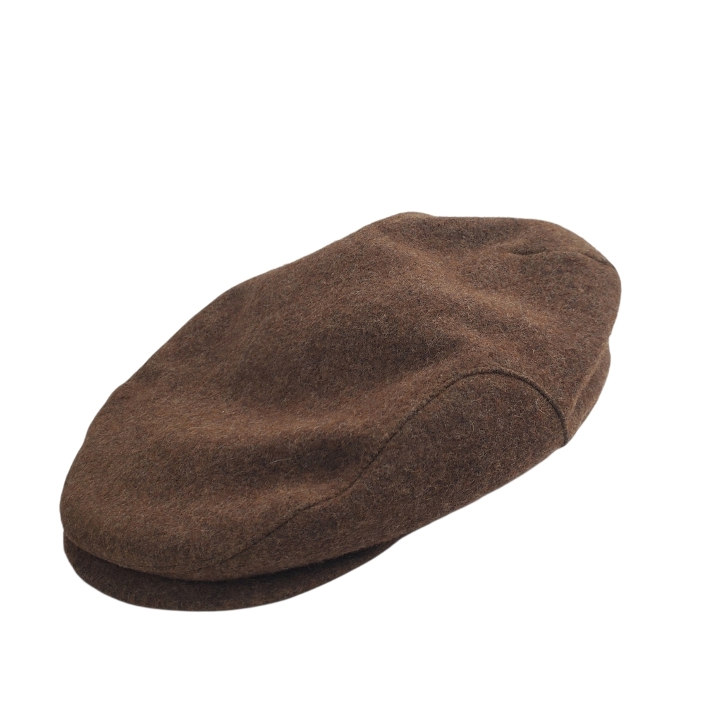 Wigens Brown Wool Newsboy Cap w/ Earflaps. Size 61. - Picture 9 of 13